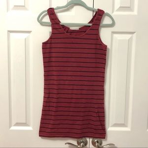 lft Red and Black Striped Bodycon Dress